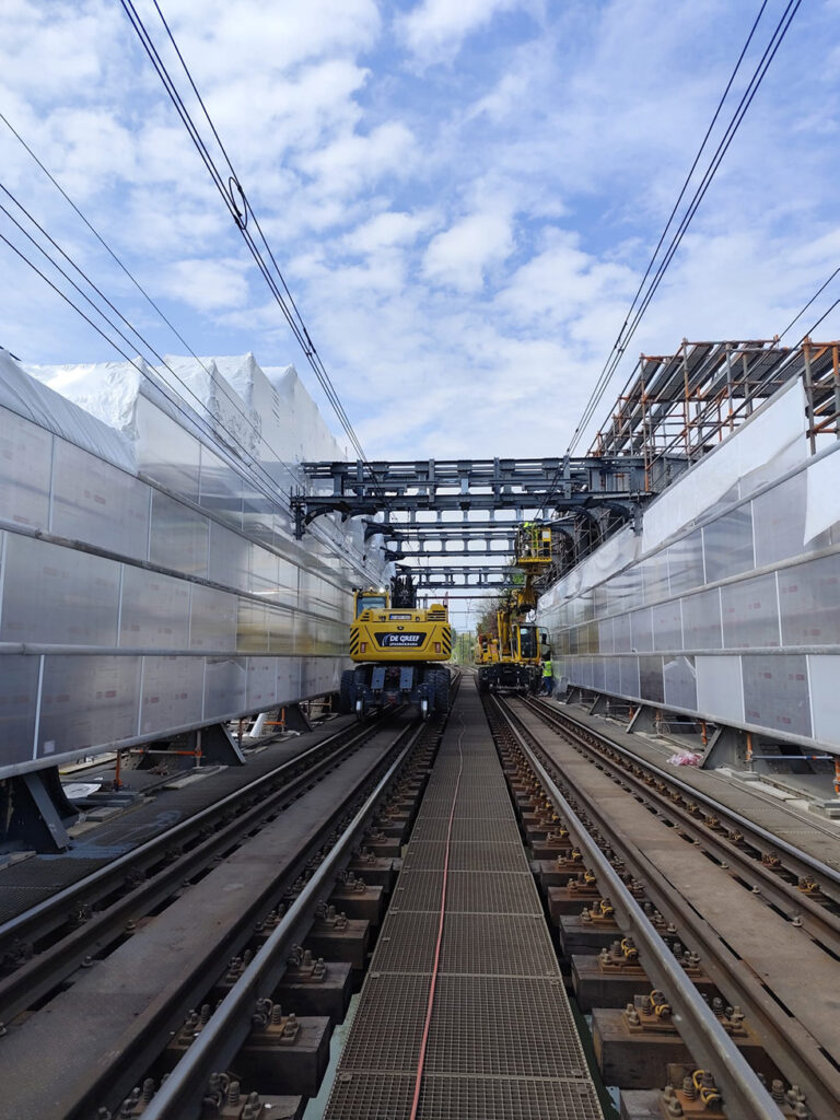 Sandblasting & Protective Painting of Railway Bridge Steel Structure