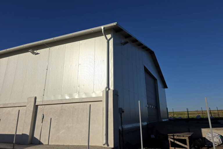 design construction of industrial steel hall Romania